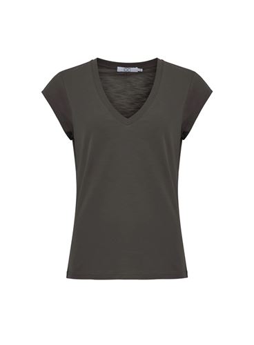 Toppar - CC Heart basic v-neck t-shirt – Hunter Green