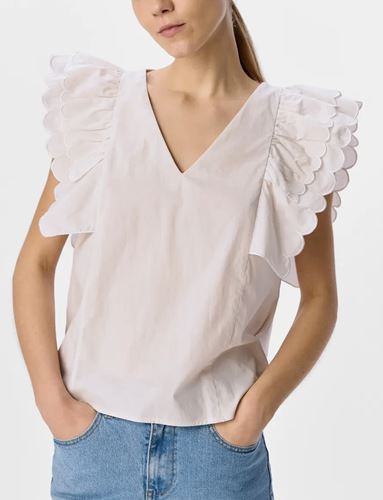 Blusar/skjortor - Objhope papaya top – White sand