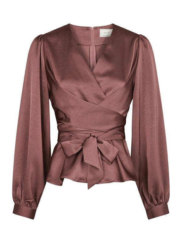 Blusar/Skjortor - Rista heavy sateen blouse – Dark rose