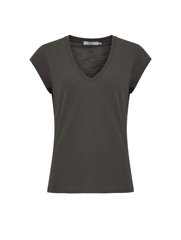 Tröjor/Koftor - CC Heart basic v-neck t-shirt – Hunter green