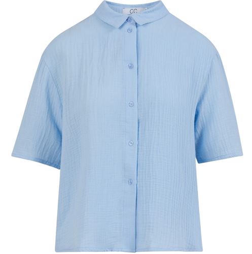 Blusar/Skjortor - CC heart esther short sleeved shirt – Light blue