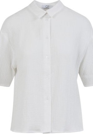 Blusar/Skjortor - CC heart esther short sleeved shirt – White