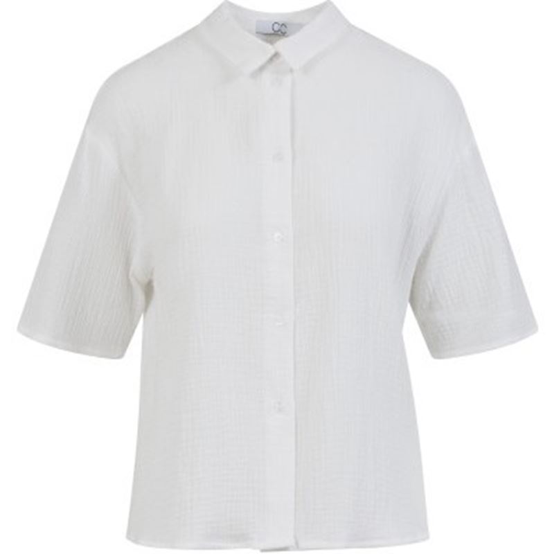 Blusar/Skjortor - CC heart esther short sleeved shirt – White