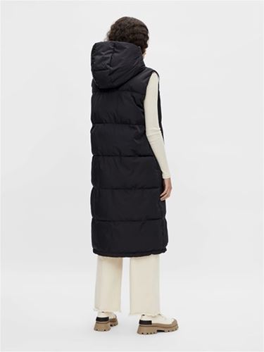 Kavajer/Ytterplagg - Objaria Hoodie Vest – Black Lining Sandshell