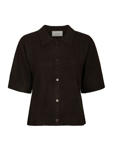 Tröjor/Koftor - Cunna knit blouse – Dark Brown