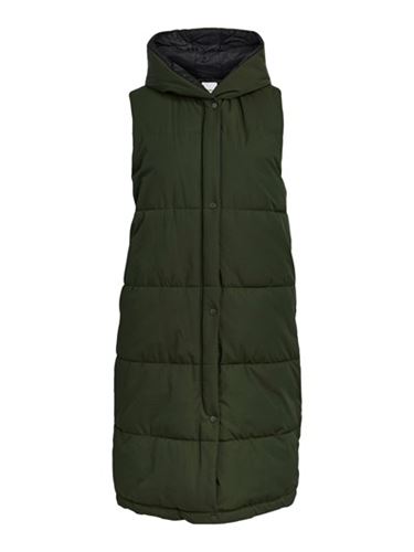 Kavajer/Ytterplagg - Objaria Hoodie Vest A Repeat – Forest Night Lining