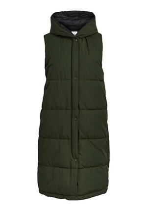 Kavajer/Ytterplagg - Objaria Hoodie Vest A Repeat – Forest Night Lining