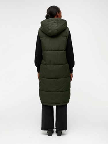 Kavajer/Ytterplagg - Objaria Hoodie Vest A Repeat – Forest Night Lining