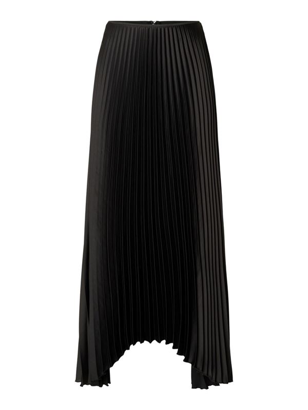 Kjolar - SLFTina Long Plisse Skirt – Black