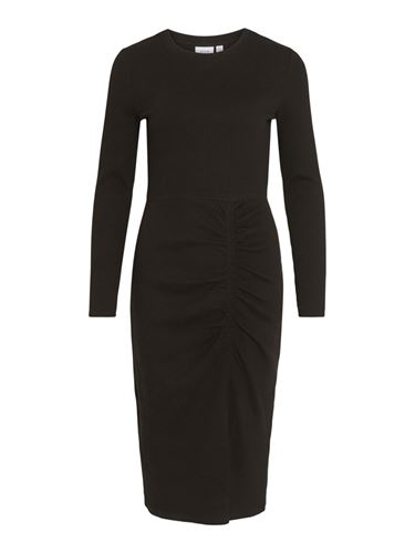Klänningar / Tunikor - Viribena slit midi dress – Black