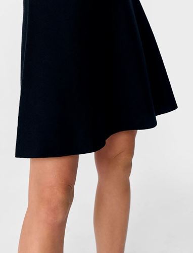 Kjolar - Objreynard short knit skirt – Black