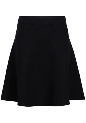 Kjolar - Objreynard short knit skirt – Black