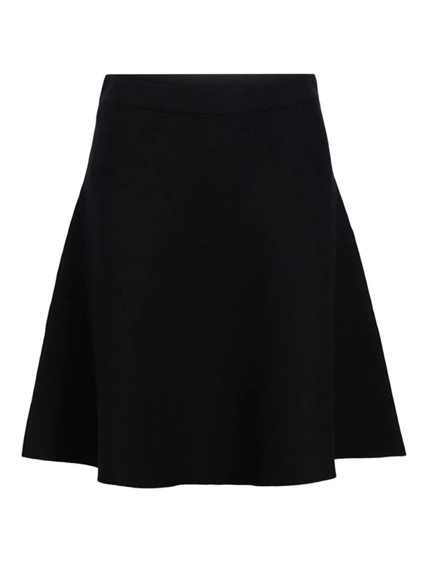 Kjolar - Objreynard short knit skirt – Black