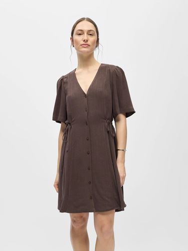Klänningar - Objsanne Short Dress – Seal Brown