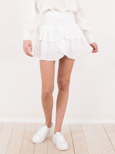 Kjolar - Carin structure Skirt – White