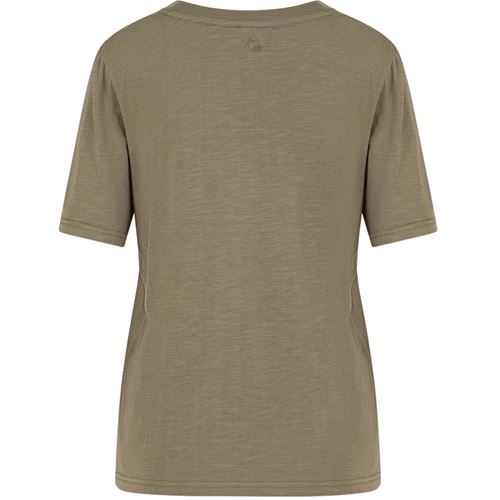 Tröjor/Koftor - Tee With Heart Embroidery – Dusty Olive