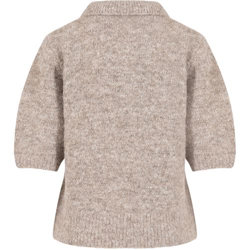 Tröjor/Koftor - Knit with zipper – Sand