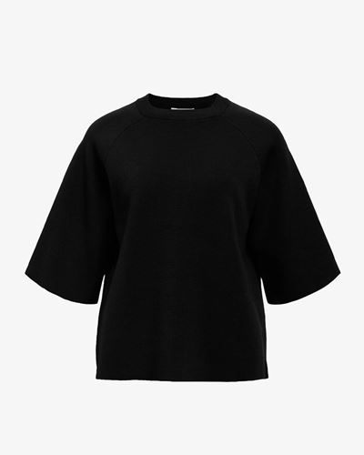 Tröjor/Koftor - Objreynard 2/4 knit pullover – Black