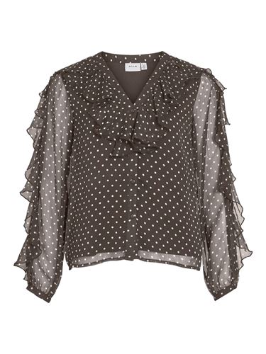 Toppar - Viharley top – Chocolate brown/white dots