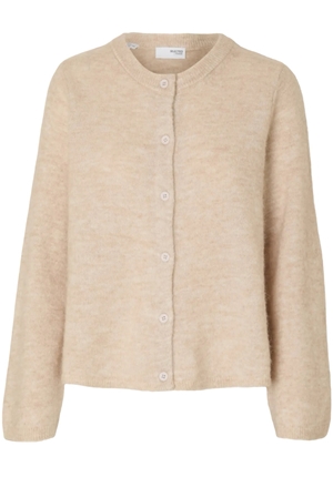 Tröjor/Koftor - Slflulu new knit cardigan – Birch/melange