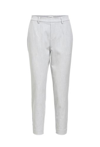 Byxor - Objlisa slim pant – Light grey melange