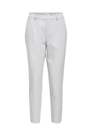 Byxor - Objlisa slim pant – Light grey melange