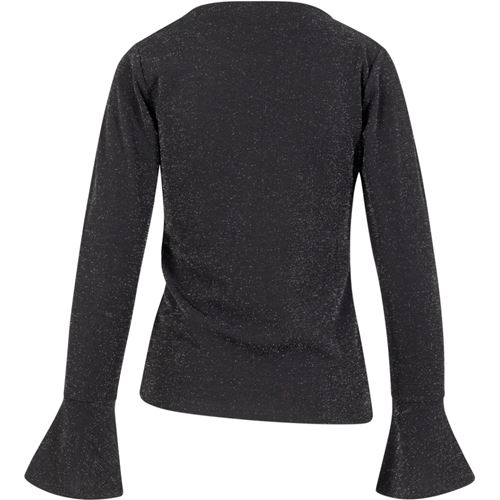 Blusar/Skjortor - Lurex blouse – Black/silver