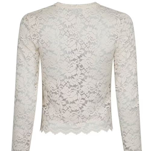 Toppar - Paja lace blouse – creme
