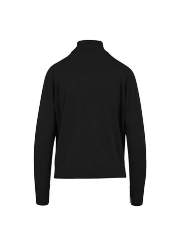 Tröjor - CC Heart julia cashmere roll neck – Black