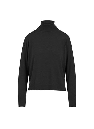 Tröjor - CC Heart julia cashmere roll neck – Black