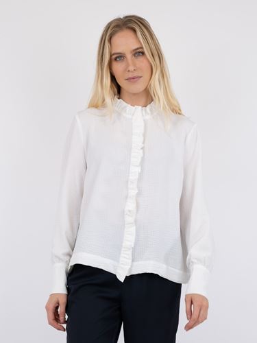 Blusar/Skjortor - Baxter crepe shirt – white