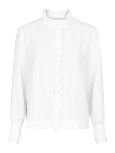 Blusar/Skjortor - Baxter crepe shirt – white