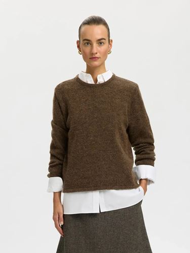Tröjor/Koftor - Slwlulu New LS Knit O-neck – Dachshund