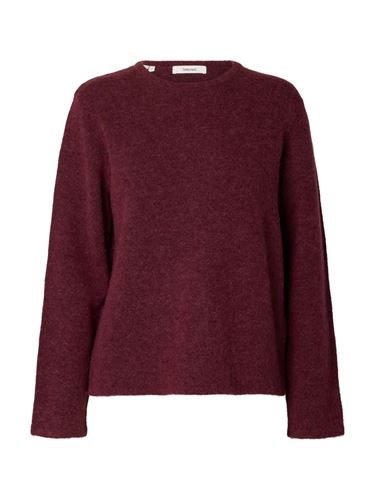 Tröjor/Koftor - Slwlulu New LS Knit O-neck – Tawny Port