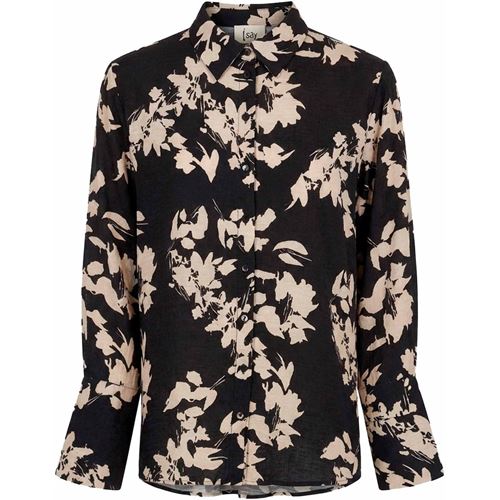 Blusar/Skjortor - Ane shirt – Black w/cream