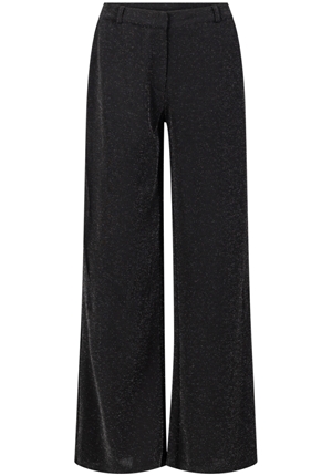 Byxor - Lurex pants Petra fit – Black/silver