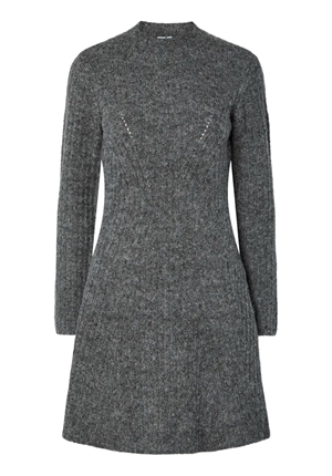 Klänningar - Yasdolly ls knit dress – Medium grey melange