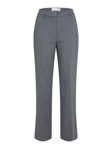 Byxor - Slfmyla wide pant mgm stripe – Medium grey