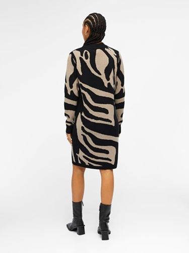 Klänningar/Tunikor - Objray knit dress – black/fossil