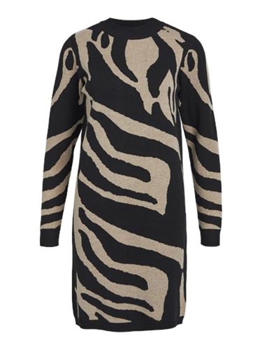 Klänningar/Tunikor - Objray knit dress – black/fossil