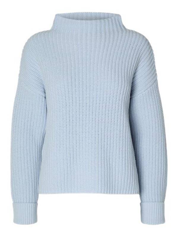 Tröjor/Koftor - Slfselma knit pullover – cashmere blue