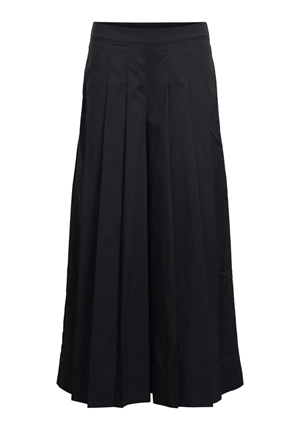 Byxor - Objpaige plisse culotte pant – Black