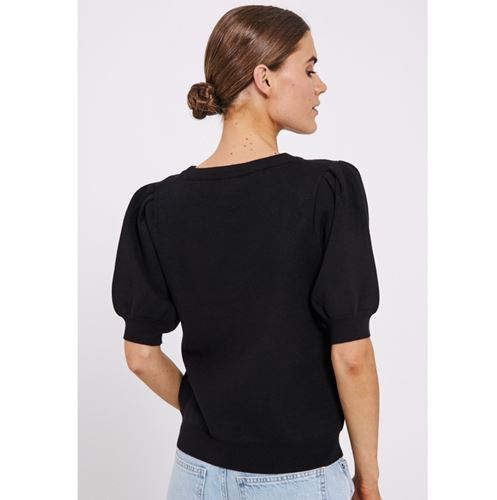 Toppar - Als knit tee – Black