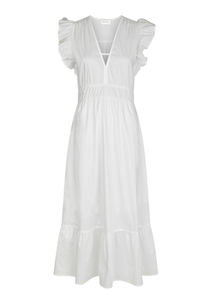 Klänningar - Pollana Poplin Dress – White