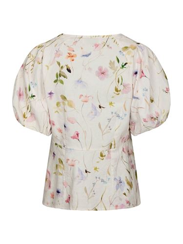 Blusar/Skjortor - Irina flower blouse – Off white