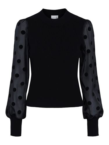 Tröjor/Koftor - Yasdotme LS Knit Pullover – Black