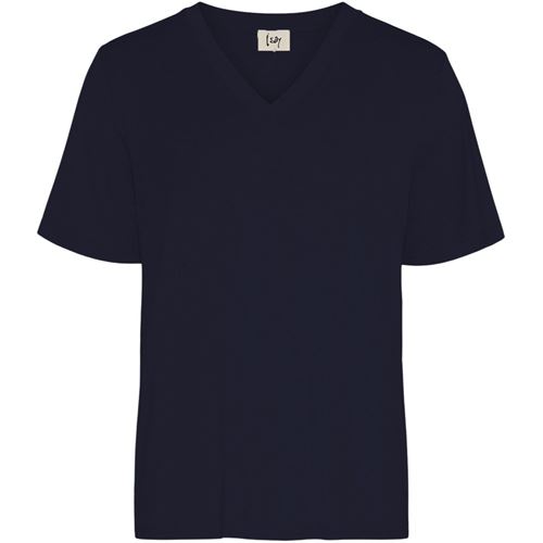 Toppar - Gritt V-neck T-shirt – Navy