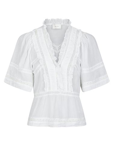 Blusar/skjortor - Evienne voile top – White