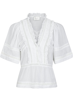 Blusar/skjortor - Evienne voile top – White