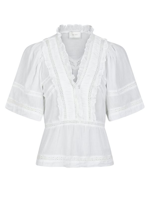 Blusar/skjortor - Evienne voile top – White